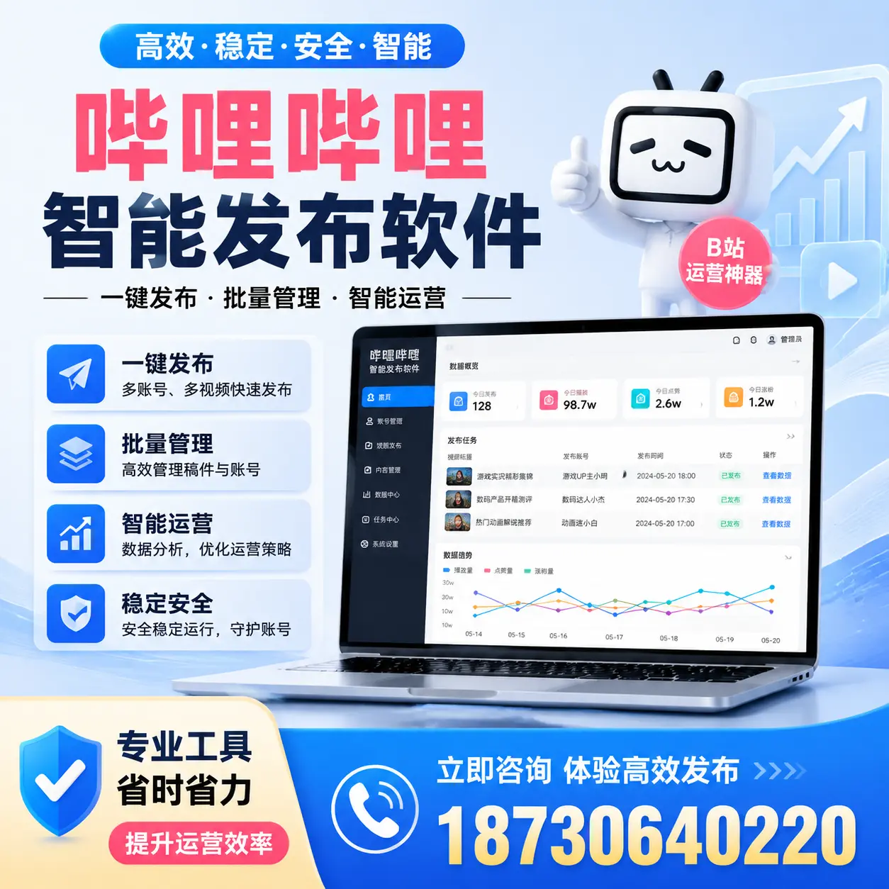 解密哔哩哔哩智能发布软件：功能与优势分析在盘锦